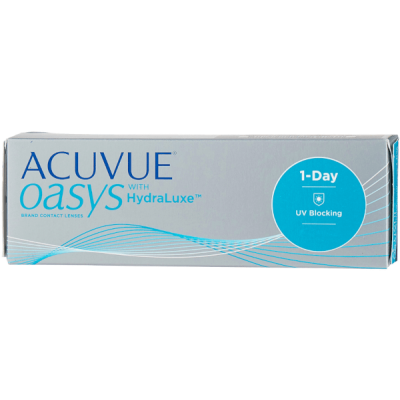 Image of Контактні лінзи Acuvue Oasys 1-Day with Hydraluxe <p>Нові одноденні cилікон-гідрогелеві контактні лінзи <strong>ACUVUE OASYS®1 Day</strong> з технологією <strong>HydraLuxe</strong> мають інноваційний дизайн з поліпшеною мережею сльозових молекул,
