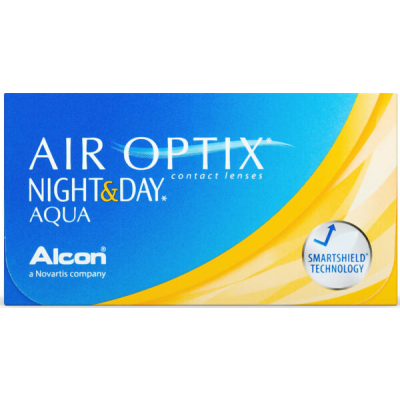 Image of Контактні лінзи Air Optix Night & Day AQUA <p><span style="color: #ff9900;">Увага: в деяких випадках лінзи Air Optix Night&amp;Day можуть бути відгружені без картонної коробки (в одинарних блістерах).</span></p>
<hr />
<p>М'які місячні лінзи дл