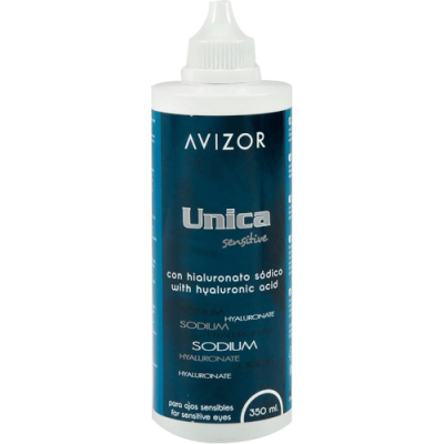 Image of Unica Sensitive <p style="text-align: justify;">багатофункціональний розчин з додаванням гіалуронової кислоти для щоденного догляду за м'якими контактними лінзами від компанії <strong><a href="http://www.avizor.es/" target="_blank" rel="noopener"