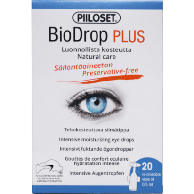 Увлажняющие капли Piiloset BioDrop Plus (монодозы)