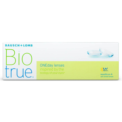 Image of Контактні лінзи Biotrue ONEday <p><strong>Biotrue ONEday</strong><span> — високоякісні одноденні контактні лінзи з гідрогелевого матеріалу Nesofilcon A (HyperGel). Виробник - провідний <span>американський</span> бренд Bausch+Lomb.</span></p>
<p>