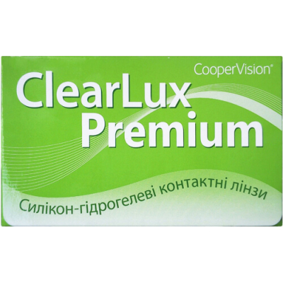 Image of CLEARLUX PREMIUM <p>лінзи щомісячної заміни для денного режиму носіння виробництва провідної британської компанії CooperVision.</p>