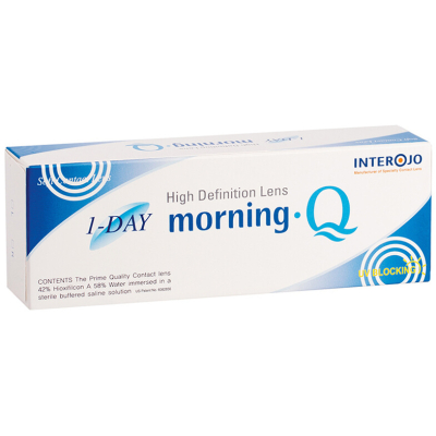 Image of Morning Q 1-Day <p>Оптика високої чіткості (High Definition) та дизайн з передньохвильовою аберометрією - надсучасною технологією обробки поверхонь - гарантують ідеальний зір, а наявність гіалуронової кислоти в матеріалі лінз - неабиякий комфорт 