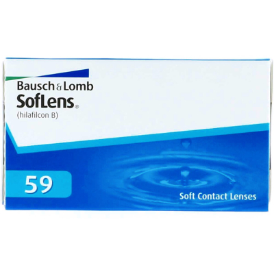 Image of Контактні лінзи SofLens59 <h4><span style="font-weight: 400;">унікальна розробка бренду Bausch&amp;Lomb. Лінзи виробляють з неіонного матеріалу, в склад якого входить велика кількість води (Хілафікон Б).</span></h4>