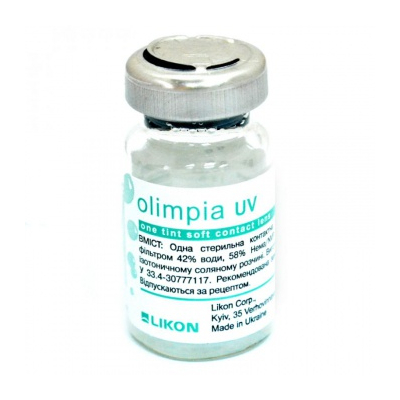 Image of Olimpia UV <p dir="ltr">Olimpia UV</p>
<p dir="ltr">У цьому розділі представлені контактні лінзи традиційного режиму носіння Olimpia UV від українського виробника “Лікон”. Вони ідеально підійдуть для використання <strong>протягом 8-10 місяців</s