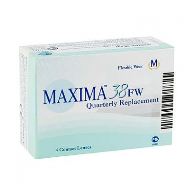 Image of MAXIMA 38 FW <p dir="ltr">MAXIMA 38 FW</p>
<p dir="ltr">З контактними лінзами нового покоління MAXIMA 38 FW ви зможете надовго забути про поганий зір! Така модель денного використання і квартальної заміни стане зручним і дієвим вирішенням ваших 