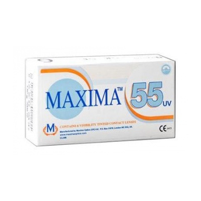 Image of MAXIMA 55 UV <p dir="ltr">MAXIMA 55 UV</p>
<p dir="ltr">З гордістю представляємо вам нову модель гідрогелевих контактних лінз MAXIMA 55 UV. Вони призначені для денного використання протягом місяця. Такі вироби забезпечать гострий зір і захистять
