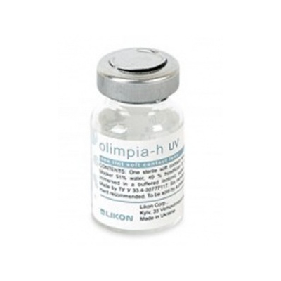 Image of Olimpia h UV <p dir="ltr">Olimpia UV</p>
<p dir="ltr">У цьому розділі представлені контактні лінзи традиційного режиму носіння Olimpia UV від українського виробника “Лікон”. Вони ідеально підійдуть для використання протягом 6 місяців.</p>